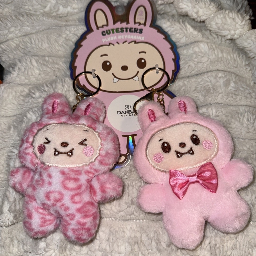 Monster‎ Plush Bag Backpack Clip Keychain 2 Pink Cutesters Danbar Global
